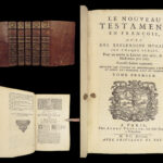 1693 Quesnel French NT BIBLE Commentary Jansenism BANNED 4v Antioch Provenance!