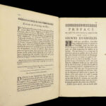 1693 Quesnel French NT BIBLE Commentary Jansenism BANNED 4v Antioch Provenance!