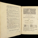 1693 Quesnel French NT BIBLE Commentary Jansenism BANNED 4v Antioch Provenance!