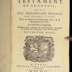 1693 Quesnel French NT BIBLE Commentary Jansenism BANNED 4v Antioch Provenance!