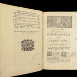 1693 Quesnel French NT BIBLE Commentary Jansenism BANNED 4v Antioch Provenance!