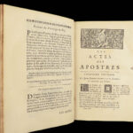 1693 Quesnel French NT BIBLE Commentary Jansenism BANNED 4v Antioch Provenance!