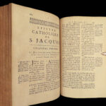 1693 Quesnel French NT BIBLE Commentary Jansenism BANNED 4v Antioch Provenance!