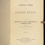 1856 Robert Burns Scottish Poetry Scotland Poems Cunningham Letters BINDING 2v