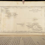 1830 POLYNESIA Missionary Ellis TAHITI South Pacific Hawaii Islands MAP 2v