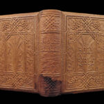 1873 RARE Relievo Leather 1ed Holy BIBLE Owen Jones Embossed Binding Raphael ART