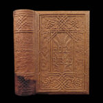 1873 RARE Relievo Leather 1ed Holy BIBLE Owen Jones Embossed Binding Raphael ART