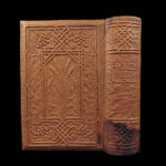 1873 RARE Relievo Leather 1ed Holy BIBLE Owen Jones Embossed Binding Raphael ART