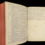 1873 RARE Relievo Leather 1ed Holy BIBLE Owen Jones Embossed Binding Raphael ART