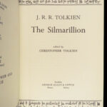 1977 JRR Tolkien 1ed Silmarillion Lord of the Rings Middle Earth + MAP & DJ