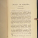 1879 Charles Darwin ORIGIN of Species + Descent of Man Evolution Biology Science