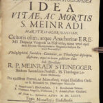 1681 St Meinrad of Einsiedeln 1ed SWISS Monastics Benedictine Monks Switzerland