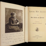 1889 Louisa May Alcott 1ed Life Letters & Journals Little Women Feminism Cheney