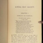 1889 Louisa May Alcott 1ed Life Letters & Journals Little Women Feminism Cheney