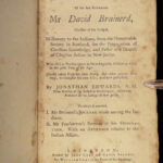 1765 David Brainerd 1ed Native American INDIAN Missionary Puritan Jon Edwards