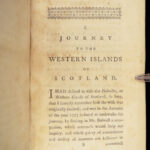 1775 Samuel Johnson Voyage 1ed Scotland Highlands Primitive GAELIC Clans Boswell