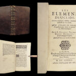 1683 Elements EUCLID Greek Mathematics Logic Geometry Math Illustrated French