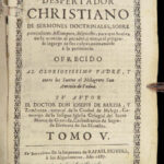 1687 SPANISH 1ed Barcia Zambrana Sermons Barcelona Spain Despertador Christiano