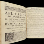 1687 SPANISH 1ed Barcia Zambrana Sermons Barcelona Spain Despertador Christiano