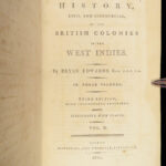 1801 Slave Trade & West Indies JAMAICA Granada Slavery Plantations 3v Edwards