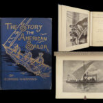 1888 American Sailors NAVY 1ed SAILING Boating PIRATES of Caribbean War of 1812