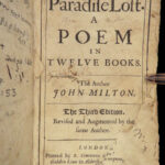 1678 Paradise Lost VERY RARE & EARLY John Milton + Regained 3-in-1 Poetry English