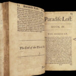 1678 Paradise Lost VERY RARE & EARLY John Milton + Regained 3in1 Poetry English