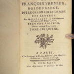 1769 King Francis I of France French Renaissance Louis XII Gaillard 8v SET Paris