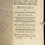 1769 King Francis I of France French Renaissance Louis XII Gaillard 8v SET Paris