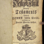 1784 German BIBLE Martin Luther + Songs Psalms + Catechism Minden Germany 6in1