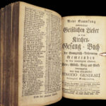 1784 German BIBLE Martin Luther + Songs Psalms + Catechism Minden Germany 6in1