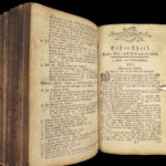 1784 German BIBLE Martin Luther + Songs Psalms + Catechism Minden Germany 6in1