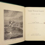 1890 Jules VERNE 20000 Leagues Under Sea French Illustrated CLASSIC New York