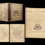 1863 Smith’s ATLAS Geography America States 90 BEAUTIFUL Colored MAPS World