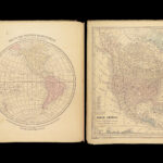 1863 Smith’s ATLAS Geography America States 90 BEAUTIFUL Colored MAPS World