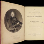 1839 Charles Dickens 1st Nicholas Nickleby Novel Social Satire Illustrated Phiz