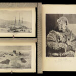 1898 ARCTIC Farthest North Nansen Polar Eskimo Kayak Hunting Fram Expedition 2v