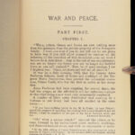 1889 War and Peace 1ed Leo Tolstoy Russia Classic Russian Literature Dole trans