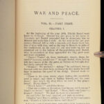 1889 War and Peace 1ed Leo Tolstoy Russia Classic Russian Literature Dole trans