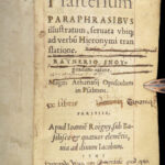 1543 Psalterium 1ed Psalms Orthodox Athanasius Vulgate BIBLE & Snoy Commentary