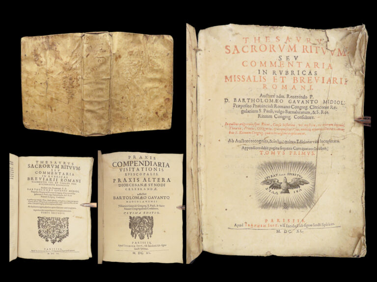 Image of 1640 Thesaurus Sacrorum Rituum Gavanto Catholic Church RITES Mysticism Cajetan