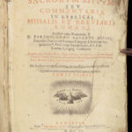 1640 Thesaurus Sacrorum Rituum Gavanto Catholic Church RITES Mysticism Cajetan