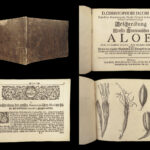 1727 ALOE 1ed Botany Medicine Healing Cures American Trew Meteorology Nuremburg