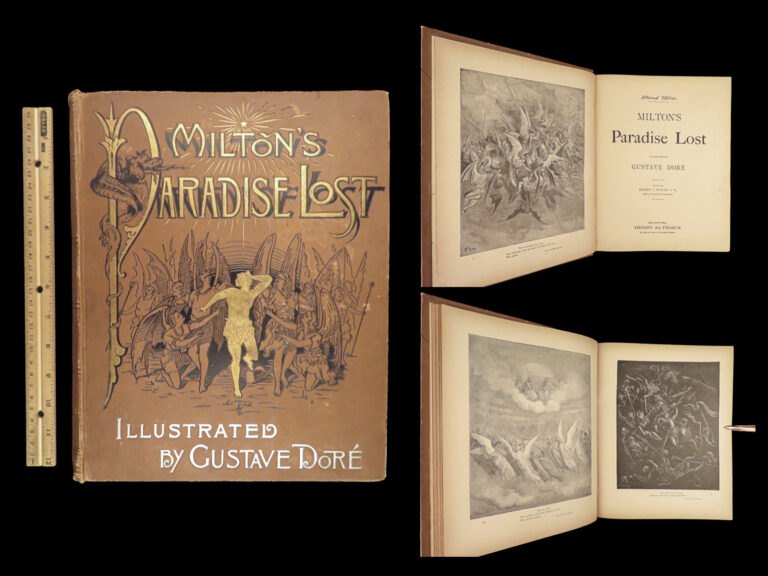 Image of 1889 John Milton Paradise Lost Gustave Dore Gallery Illustrated FOLIO Literature