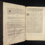 1639 Summa Theologica Saint Thomas AQUINAS Medieval Catholic Sacraments FOLIO