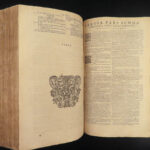 1639 Summa Theologica Saint Thomas AQUINAS Medieval Catholic Sacraments FOLIO