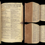 1690 German Latin Dictionary Protestant Reformation Zurich Zwingli BINDING Fries