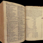 1690 German Latin Dictionary Protestant Reformation Zurich Zwingli BINDING Fries