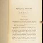 1885 EXQUISITE 1ed Civil War Memoirs General Ulysses Grant MAPS 2v Leather Set