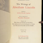 1905 Abraham Lincoln Works of American Politics SLAVERY Abolition Gettysburg 8v